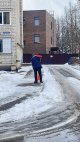 Работы по расчистке от снега придомовых и общественных территорий