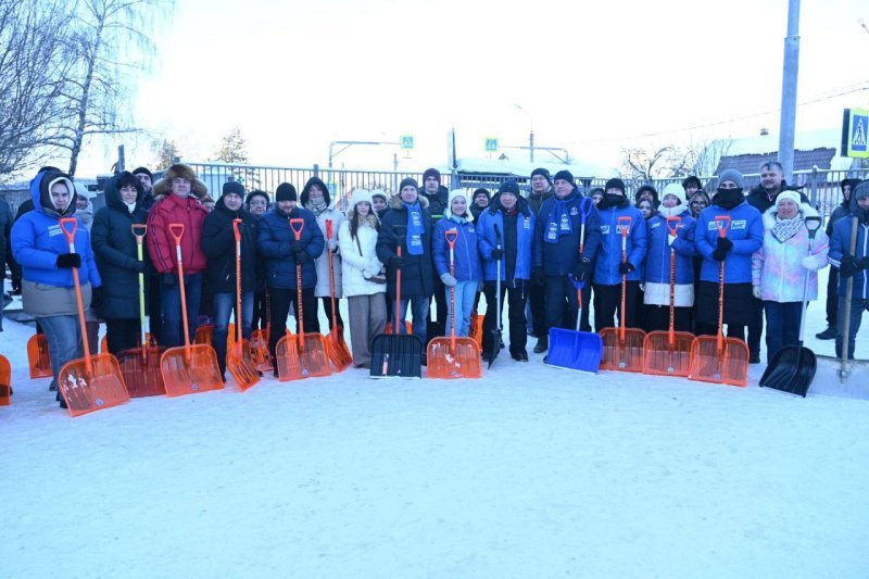 Московский областной снежный субботник в Домодедово 