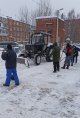 Акция по очистке снега "Самый дружный двор" в мкр. Белые Столбы
