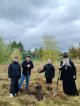 Жители с. Лямцино озеленили территорию вокруг Храма святителя Николая Чудотворца.