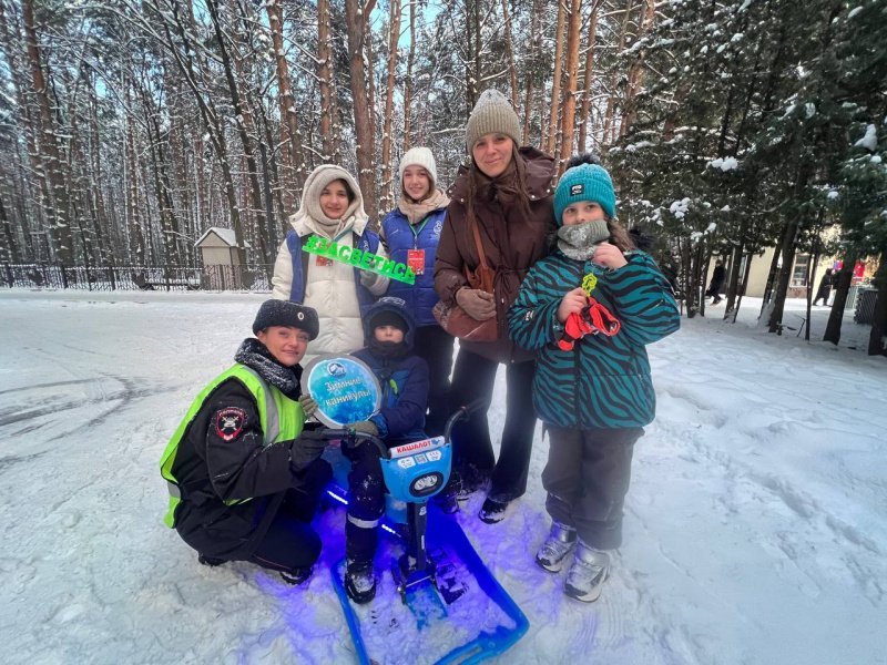 Сотрудница Госавтоинспекции в Домодедово провела акцию «Безопасная зима»