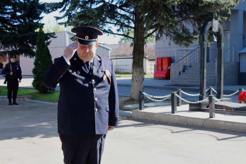 Сотрудники УМВД России по г.о. Домодедово провели торжественное мероприятие, посвященное 80-й годовщине Победы в Великой Отечественной войне